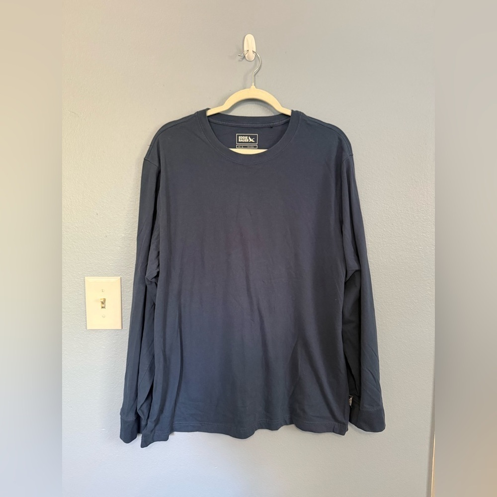 Eddie Bauer Blue Men's Long Sleeve Crewneck T-Shirt XL